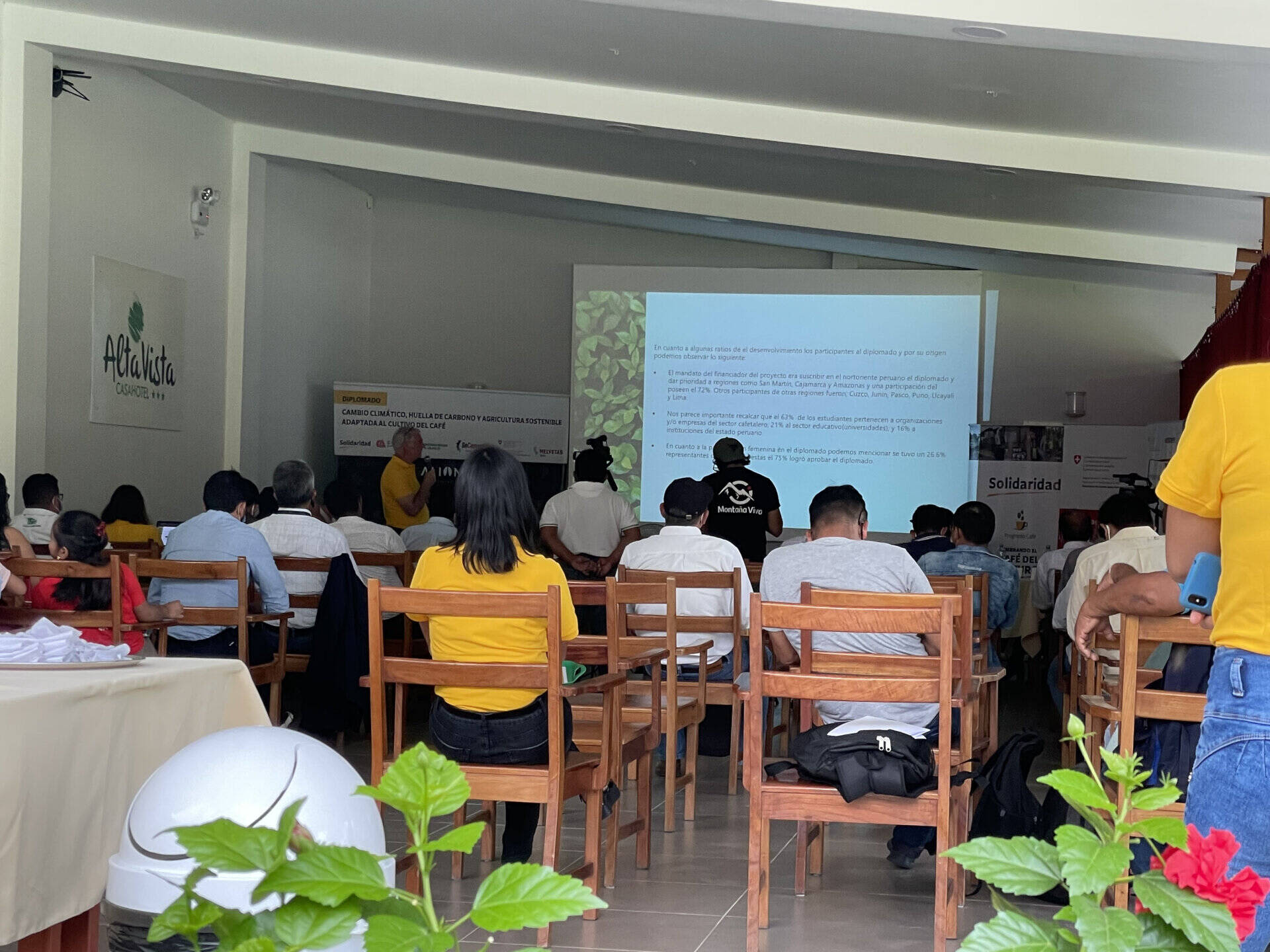 Sala de eventos corporativos de Altavista Casahotel en Moyobamba